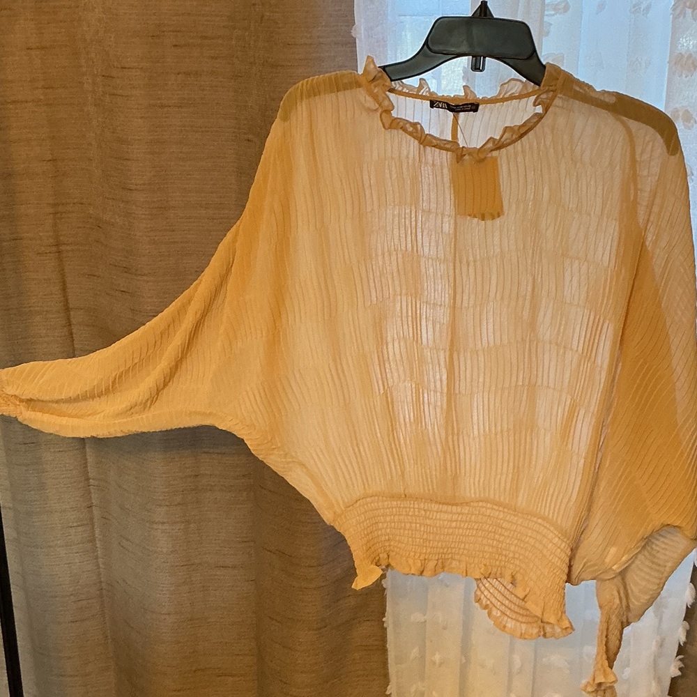 Elegant Women's Tan Blouse